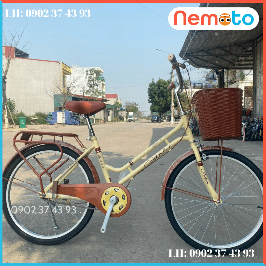 Xe Đạp Nữ Việt Nhật Mini Cao Cấp Size 20 inch - Mã PU-VN1