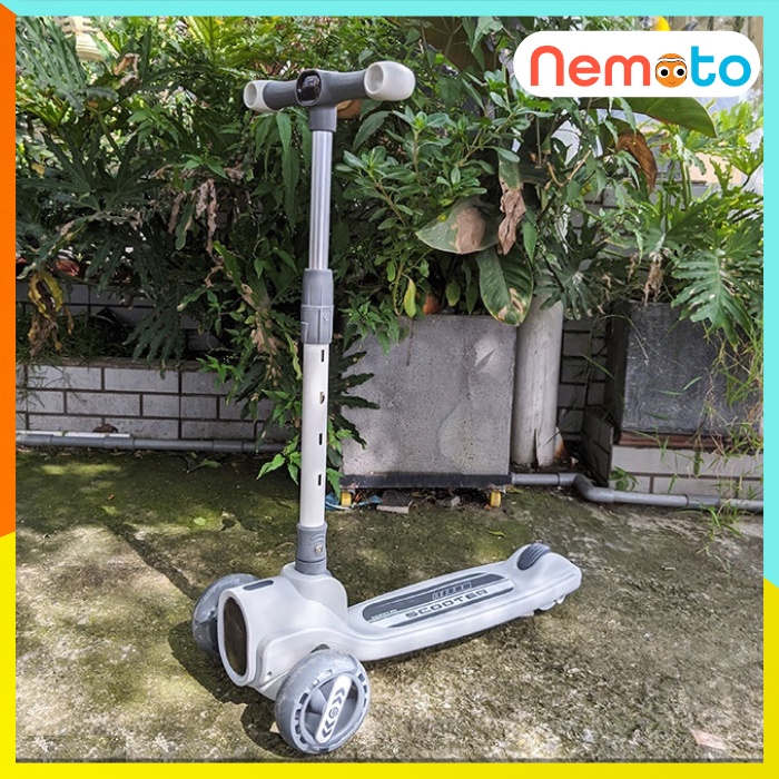 Xe trượt Scooter 3 bánh có đèn, nhạc cao cấp, tải trọng 60kg