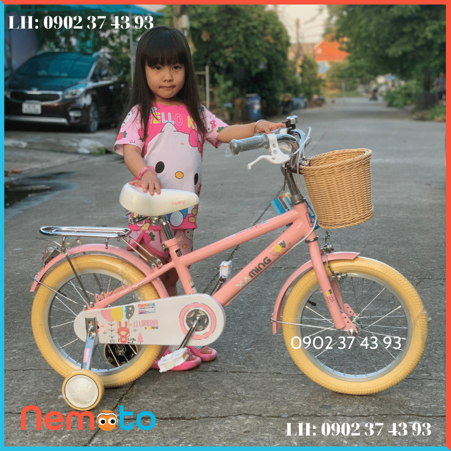 Xe Đạp Xaming Bé Gái Dễ Thương Size 16inch - Mã XM23