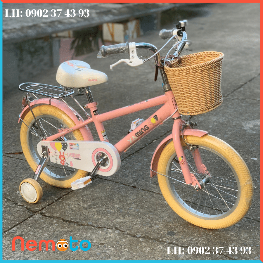 Xe Đạp Xaming Bé Gái Dễ Thương Size 16inch - Mã XM23