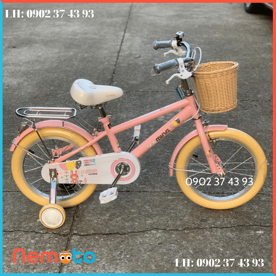 Xe Đạp Xaming Bé Gái Dễ Thương Size 16inch - Mã XM23