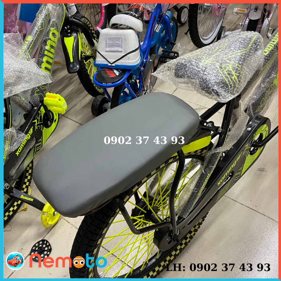Yên đệm sau xe đạp - Dây gắn dễ dàng cho mọi loại xe đạp (giao màu ngẫu nhiên)