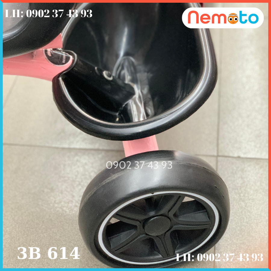 Xe Ba Bánh Khung Sườn Chắc Chắn Cho Bé 2-6 Tuổi - Có Đèn Nhạc Vui Nhộn 3B614