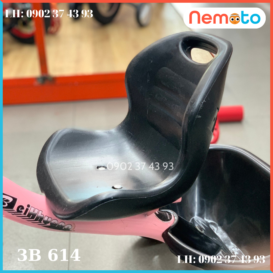 Xe Ba Bánh Khung Sườn Chắc Chắn Cho Bé 2-6 Tuổi - Có Đèn Nhạc Vui Nhộn 3B614