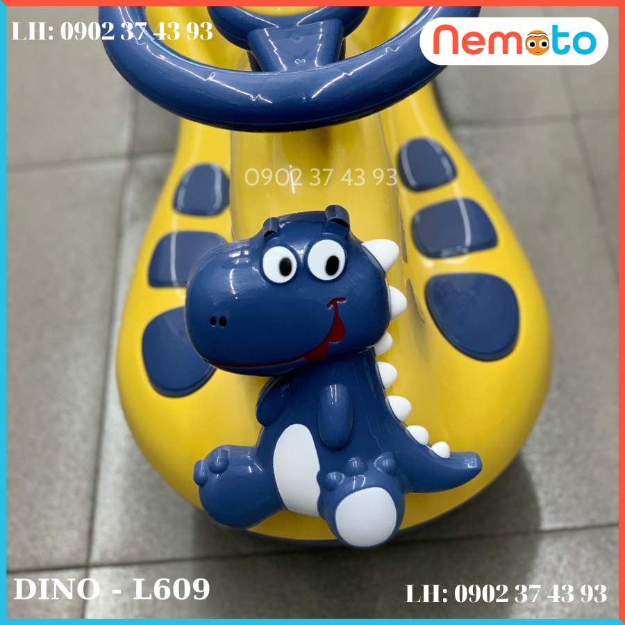 Xe Lắc Khủng Long Đáng Yêu Cao Cấp Cho Bé Cưng - Có Đèn Nhạc L609