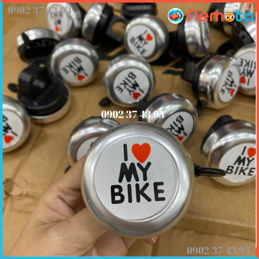 Chuông xe đạp " i love My Bike"