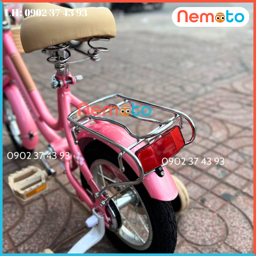 Xe Đạp Bé Gái Dễ Thương Size 16inch - Mã Shukyo-F2