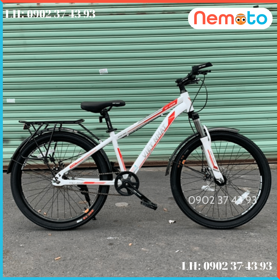 Xe Đạp Nam Việt Nhật - Hàng Việt Nam Cao Cấp Có Phuột,Thắng Đĩa Size 24inch - Mã DH3