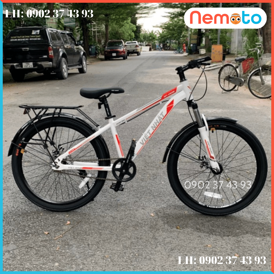 Xe Đạp Nam Việt Nhật - Hàng Việt Nam Cao Cấp Có Phuột,Thắng Đĩa Size 24inch - Mã DH3
