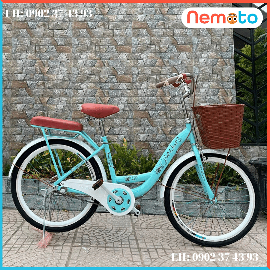 Xe Đạp Nữ Hàng Việt Nam khung sườn chắc chắn  Size 24inch - Mã VN24