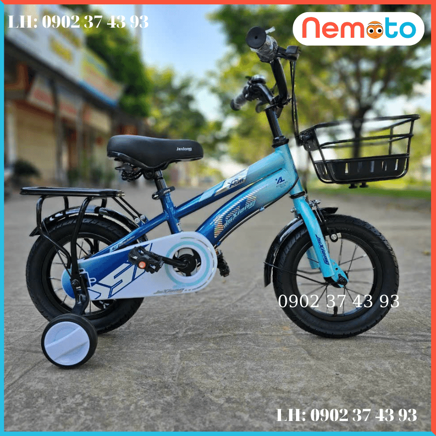 Xe Đạp Trẻ Em Năng Động Khung Cao Cấp Size 16 inch -Mã 2038