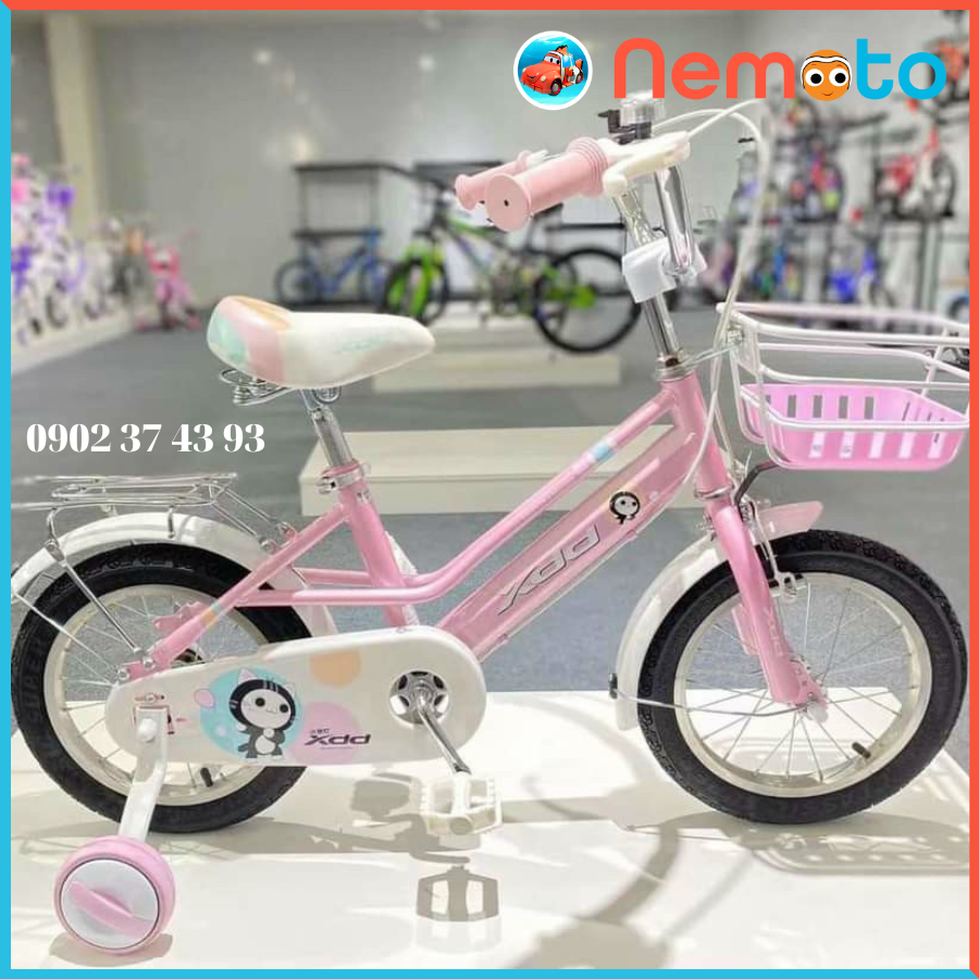 Xe đạp XDD-01 nữ xinh 2 gióng cho bé 2-6 tuổi