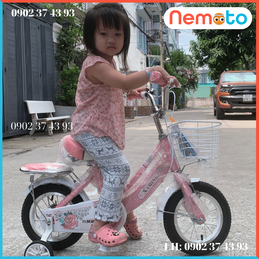 Xe đạp Nữ Xaming 2 khung màu hồng dễ thương Size 20 inch - Mã XM2
