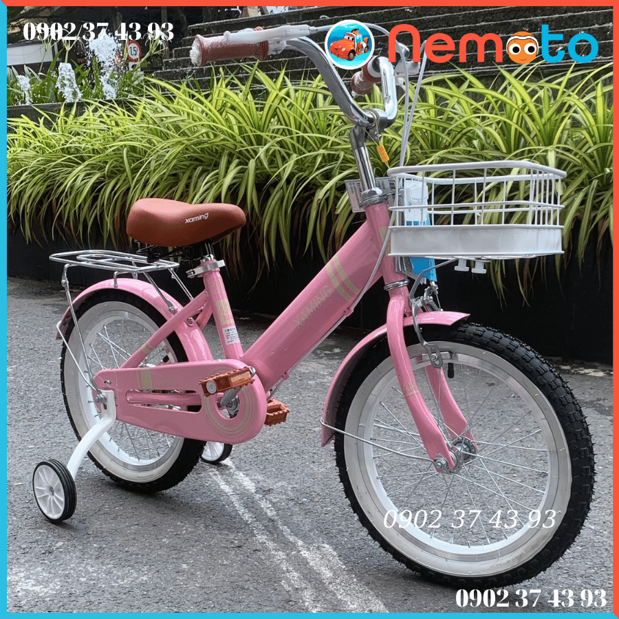 Xe đạp Xaming Màu Hồng Dễ Thương cho bé gái từ Size 16inch - Mã XM14