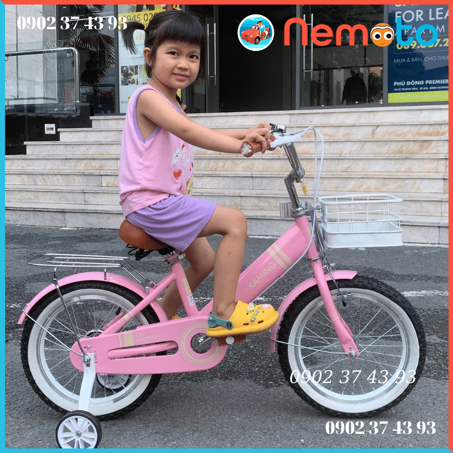 Xe đạp Nữ Xaming Màu Hồng Dễ Thương  Size 20 inch - Mã XM14