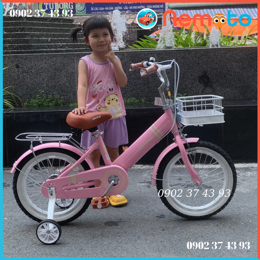 Xe đạp Nữ Xaming Màu Hồng Dễ Thương  Size 20 inch - Mã XM14
