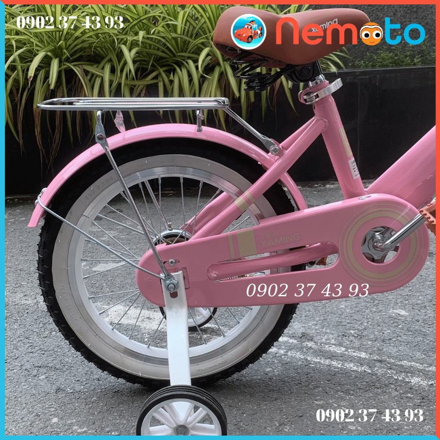 Xe đạp Xaming Màu Hồng Dễ Thương cho bé gái từ Size 16inch - Mã XM14