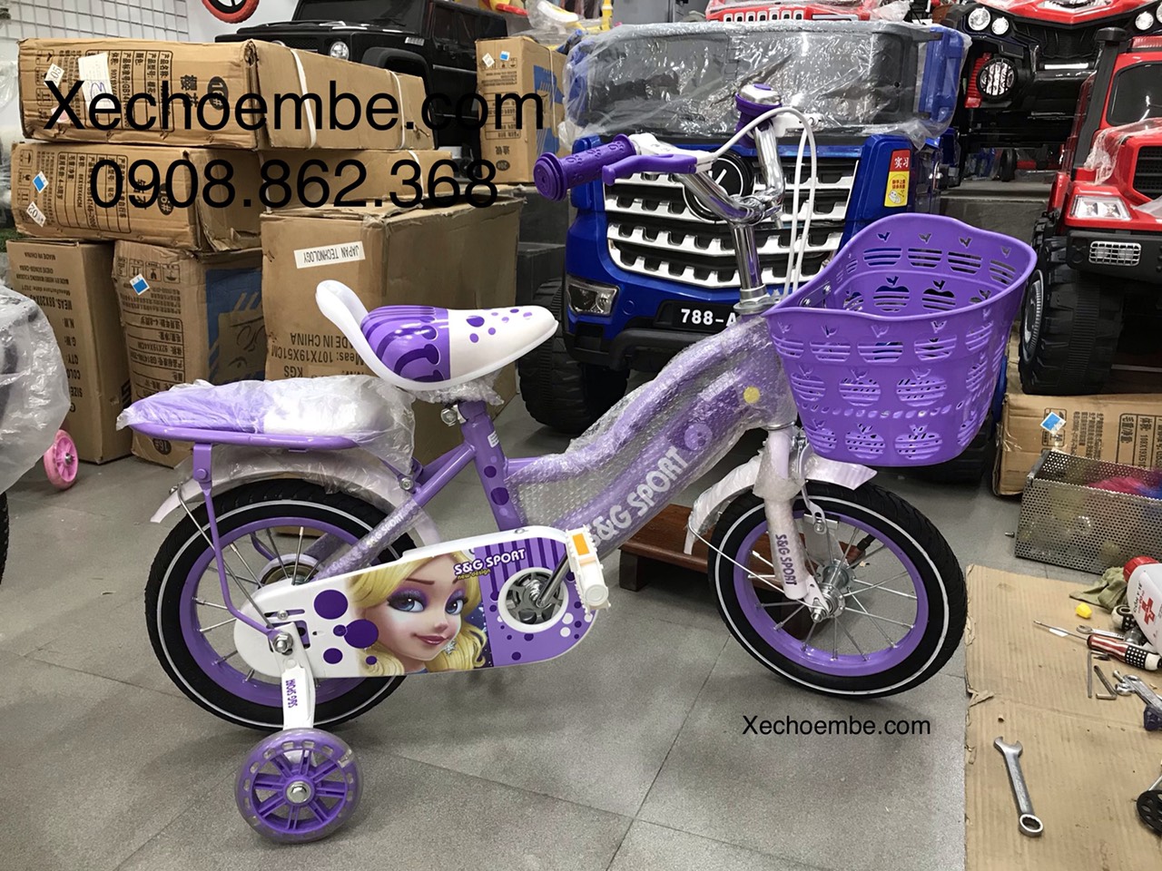 XE ĐẠP CHO BÉ GÁI 2 TUỔI TRỞ LÊN - 12IN /SPORT-NU