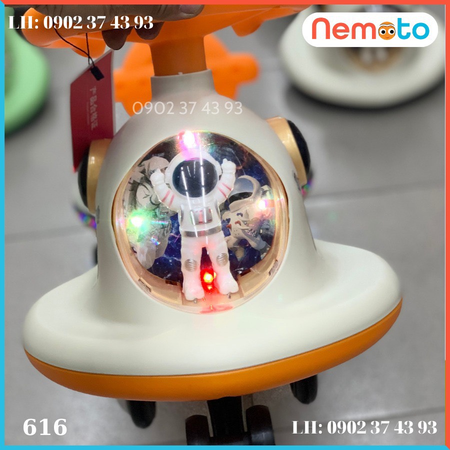 Xe Lắc Phi Hành Gia Có Đèn Nhạc Ngộ Nghĩnh - Cao Cấp Cho Bé Cưng - Màu Ngẫu Nhiên 616