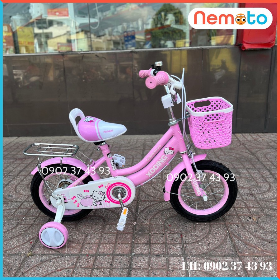 Xe Đạp Bé Gái Xinh Xắn Giá Rẻ Size 16 inch - Mã XDD-KITTY