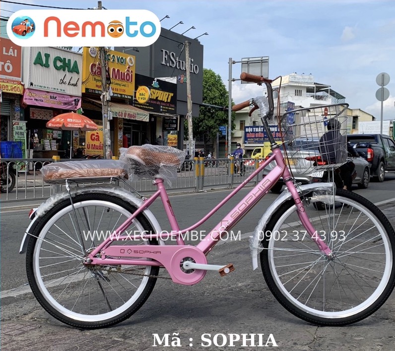 Xe Đạp Nữ 2 Gióng Cứng Cáp Size 24inch - Mã SOPHIA