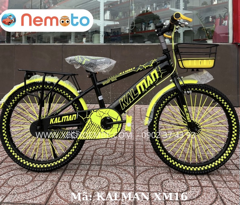 Xe Đạp Trẻ Nam Kiểu Dáng Thể , Khung 2 Sườn Chắc Chắn Size 20inch - Mã KALMAN XM16