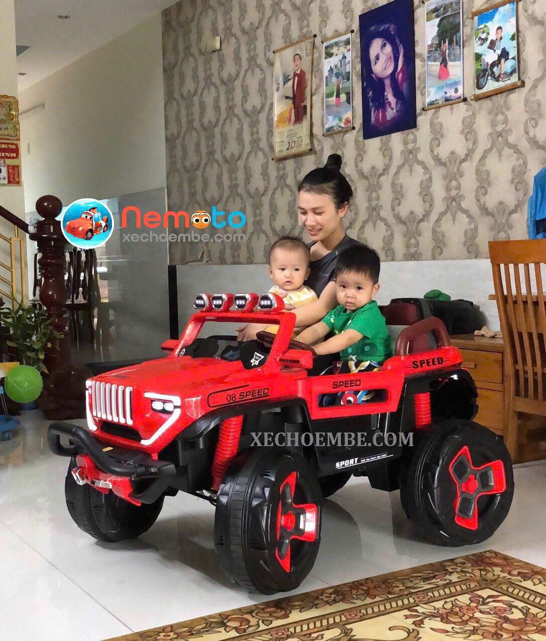 XE Ô TÔ ĐIỆN ĐỊA HÌNH MÃ 1200