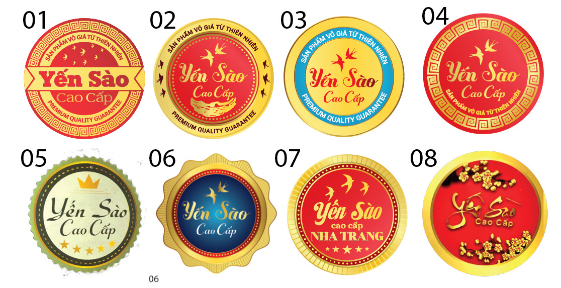 In decal yến sào cao cấp giá rẻ lấy liền