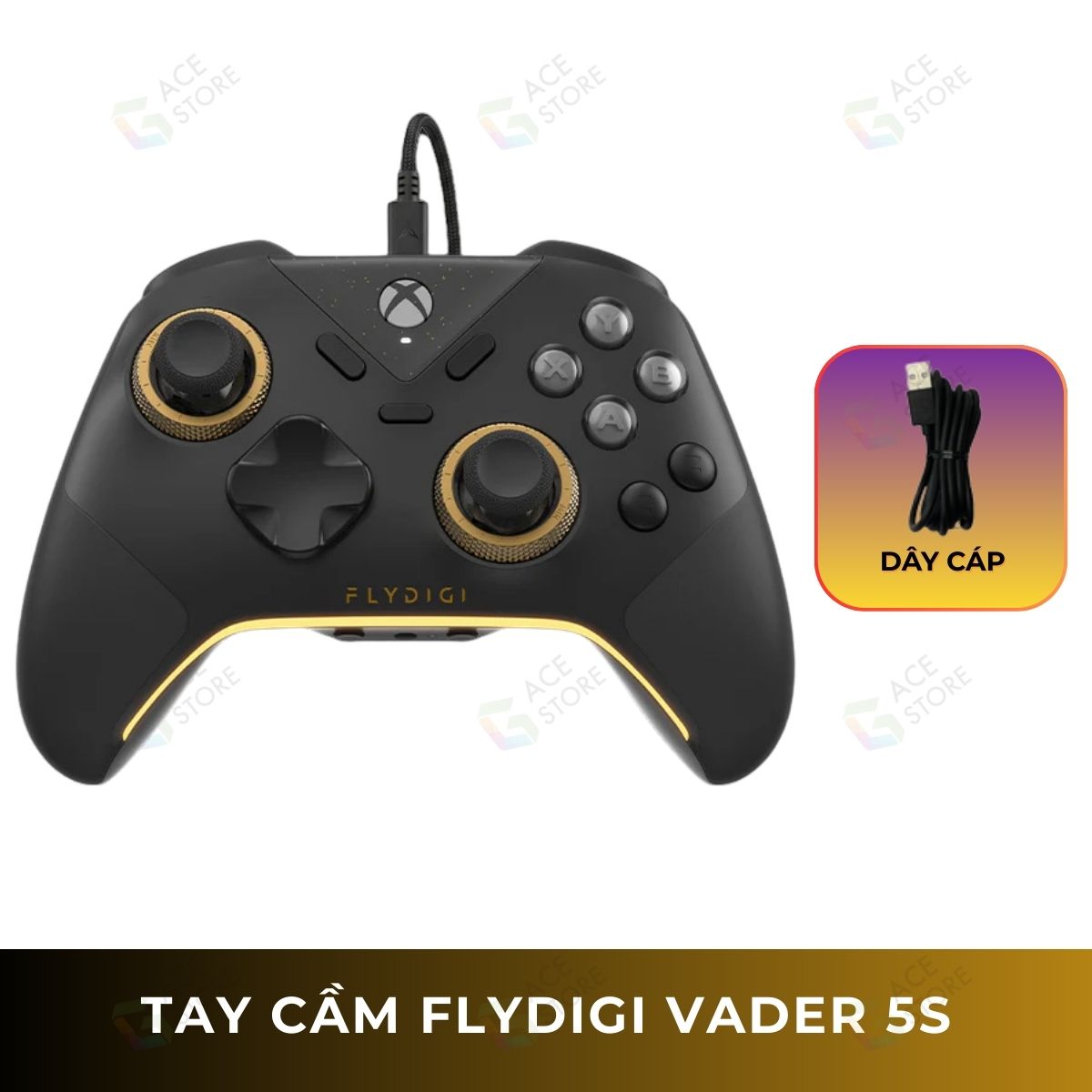 [Chính hãng] Tay cầm chơi game FLYDIGI VADER 5S | FORCEFLEX™ Hall Effect Joystick | Trigger 2 Chế Độ | 6 Nút phụ tuỳ biến
