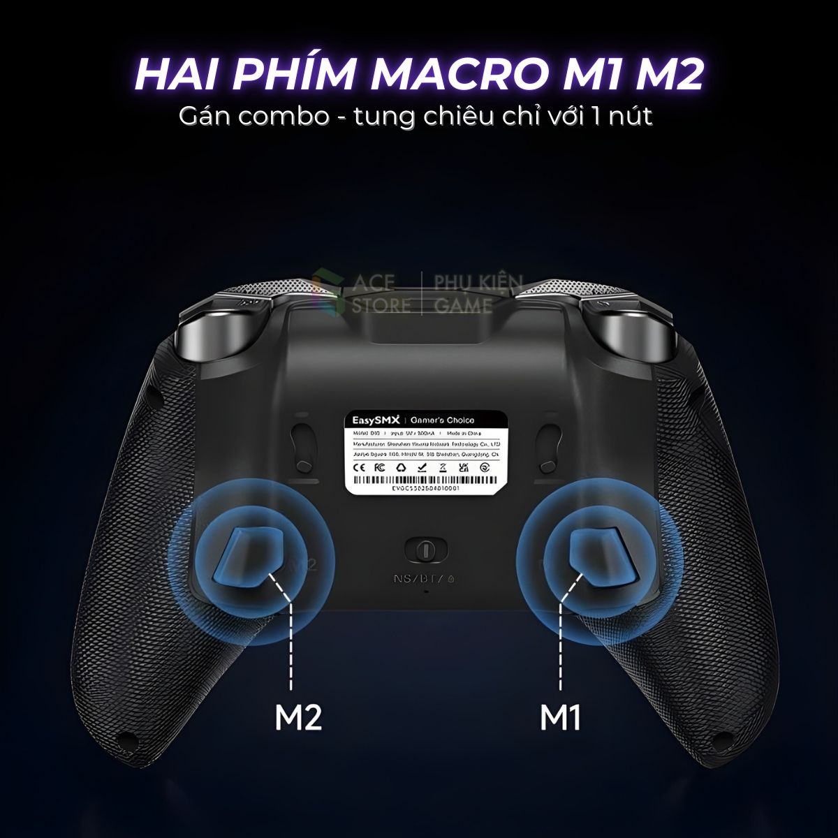 Tay Cầm EasySMX D10 Wireless 1000Hz – TMR Joystick Chống Drift – Dock Sạc RGB | PC / Android / iOS / Switch