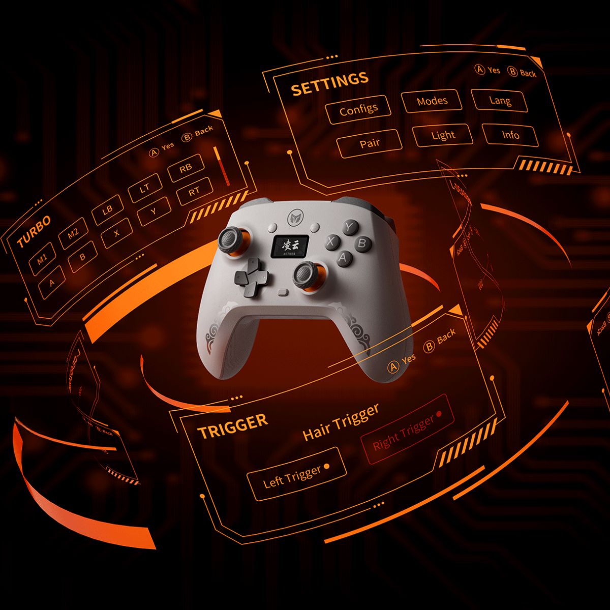 Tay Cầm Chơi Game BigBig Won Aether hỗ trợ đa nền tảng, Hall Trigger, Hall Joystick