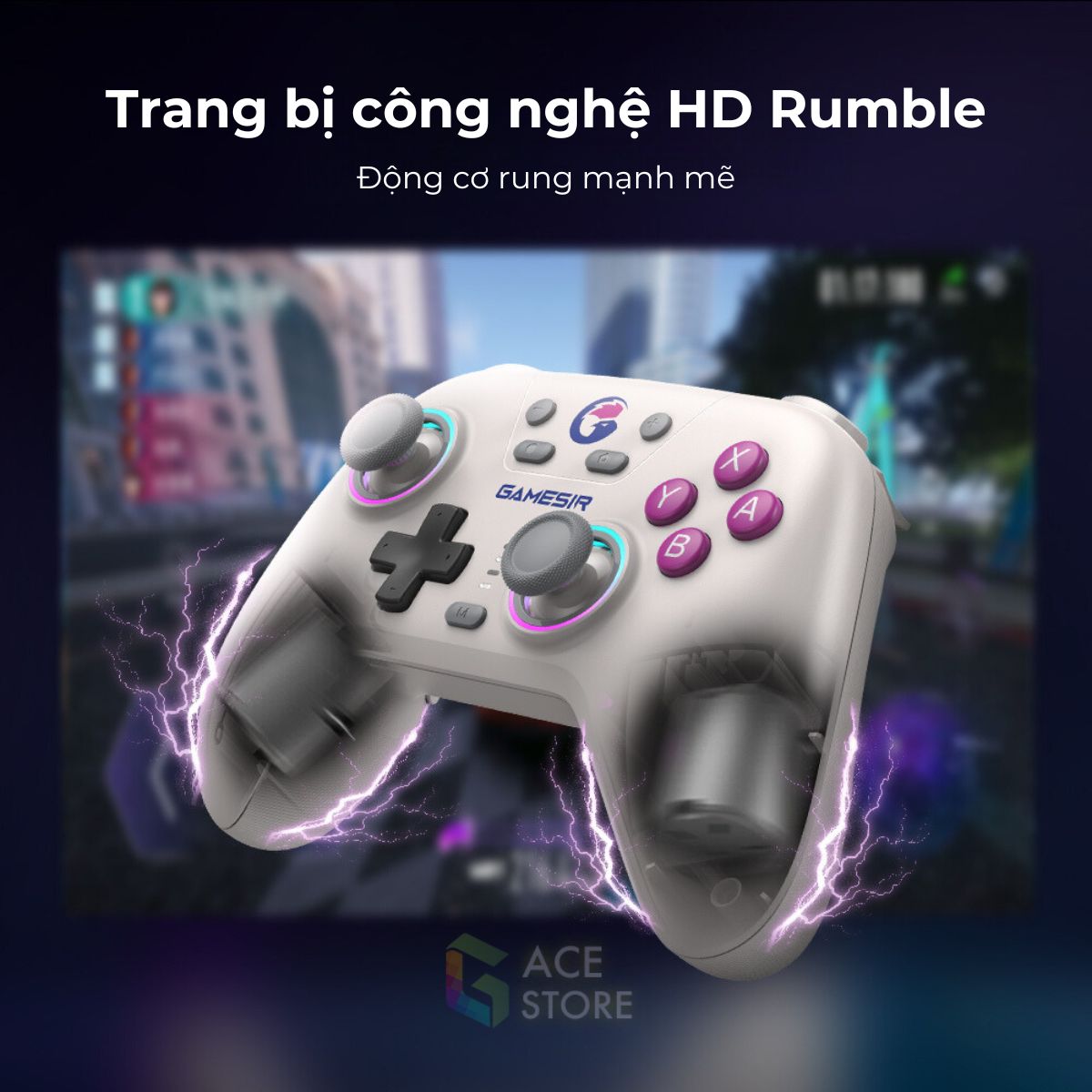 GameSir Nova HD Rumble - Tay cầm chơi game đa nền tảng với công nghệ vượt trội | Nitendo, PC, Steam, Mobile