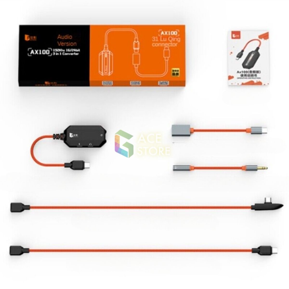 GAMWING AX100 3IN1 | Hub chuyển đổi đa năng hỗ trợ sac nhanh 60W | cổng tai nghe type C và 3.5mm