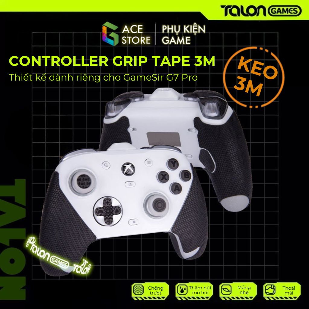Grip Tape Gamesir G7 Pro – Miếng Dán 3M Chống Trượt Full Bộ | Talon Games