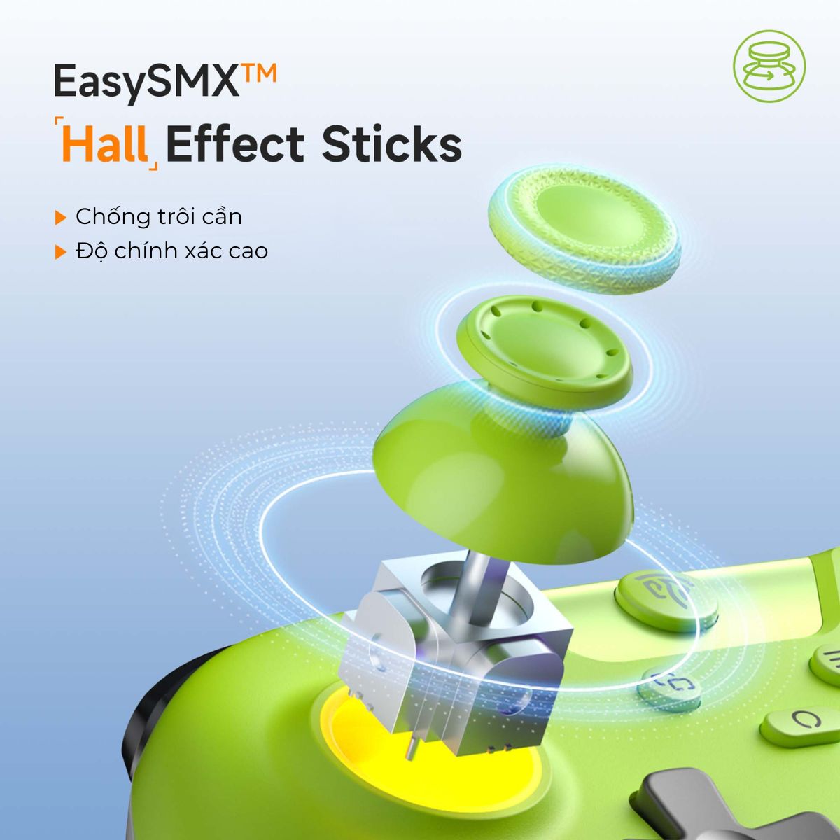 Tay cầm chơi game EasySMX X5 | Polling Rate 1000Hz hỗ trợ đa nền tảng PC / Điện thoại / Switch / Steam Gamer