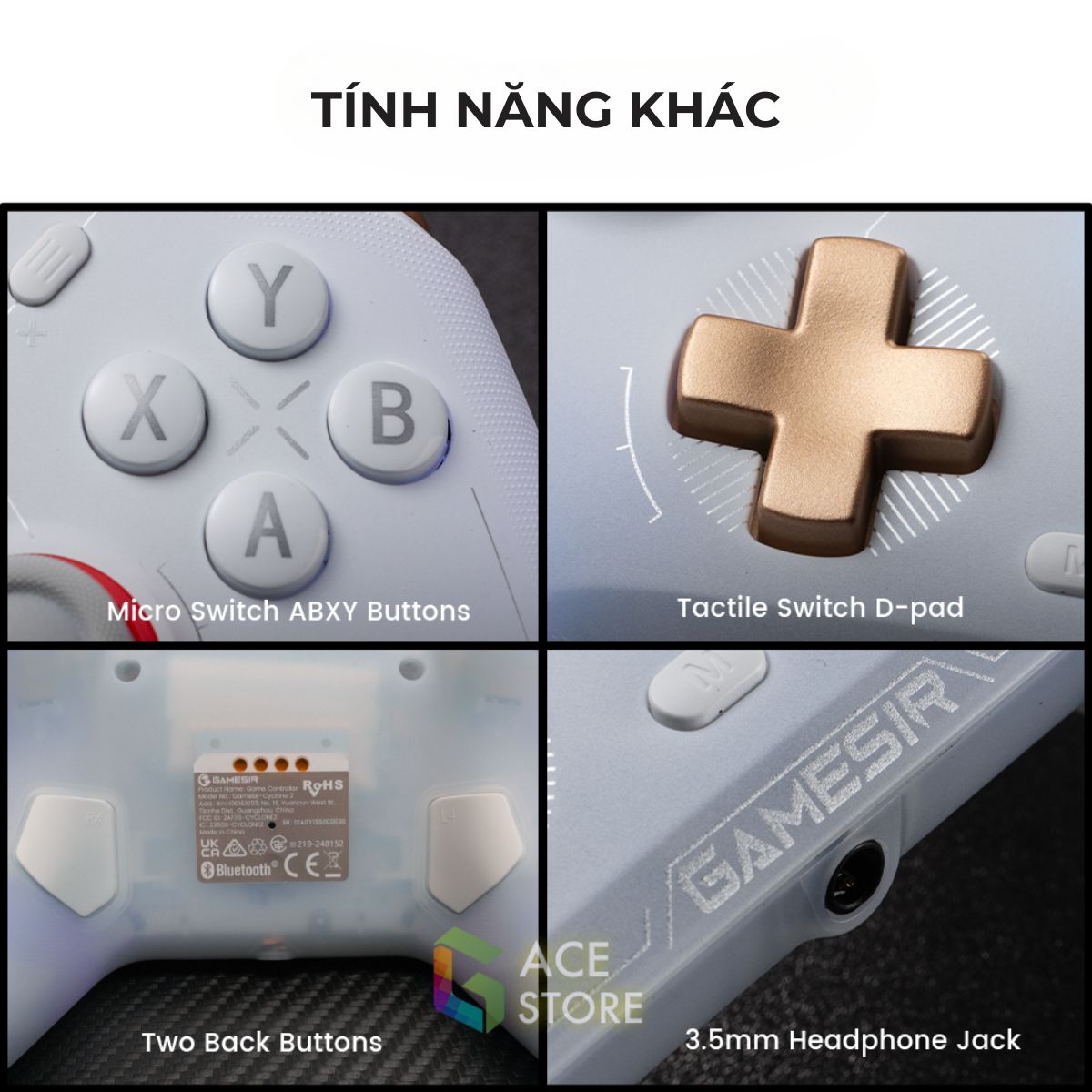 [Sẵn Hàng] Tay Cầm Chơi Game GameSir CYCLONE 2 | Tay cầm chơi game GameSir hỗ trợ đa nền tảng IOS, ANDROID, SWITCH, PC, Steam Deck