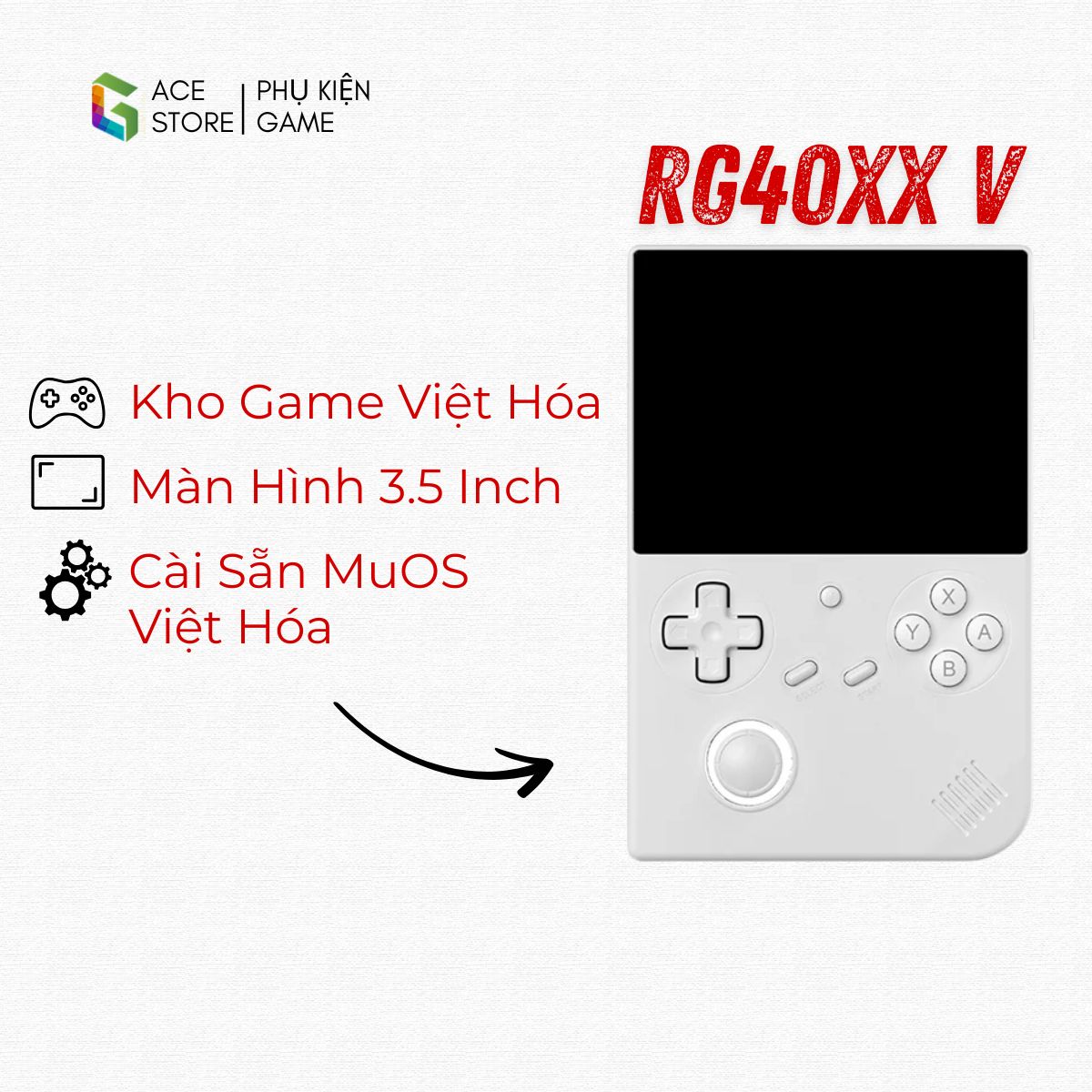 Anbernic RG40XX V Màn Hình Dọc - Máy chơi game Retro giả lập hỗ trợ xuất TV và tay cầm chơi game