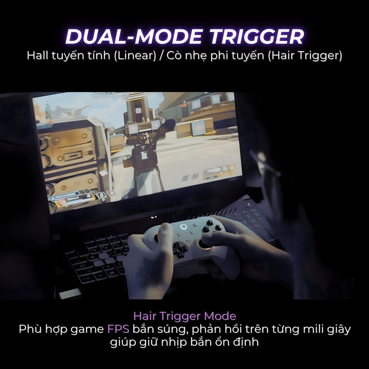 Tay Cầm 8BitDo Ultimate 2 Wireless 1000Hz – TMR Stick Chống Drift – Dock Sạc | PC & Android