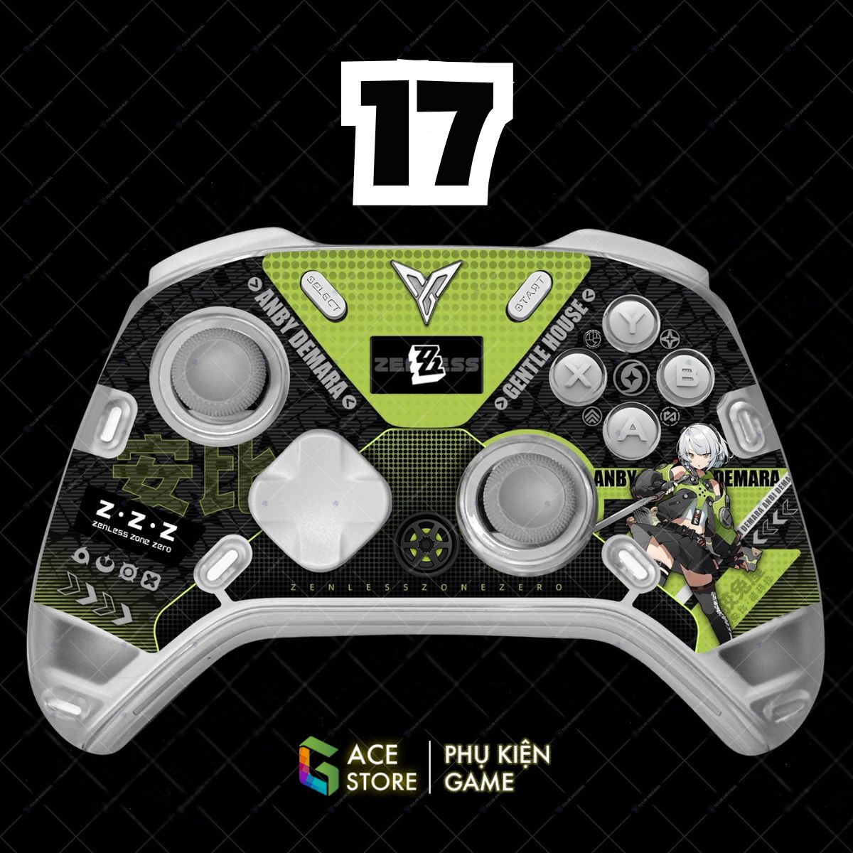 Miếng Dán Decal Cao Cấp Cho Flydigi Apex 5 Elite – EVA-01, EVA-02, MiKu, Wuchang, Demon Slayer, Zenless Zone Zero