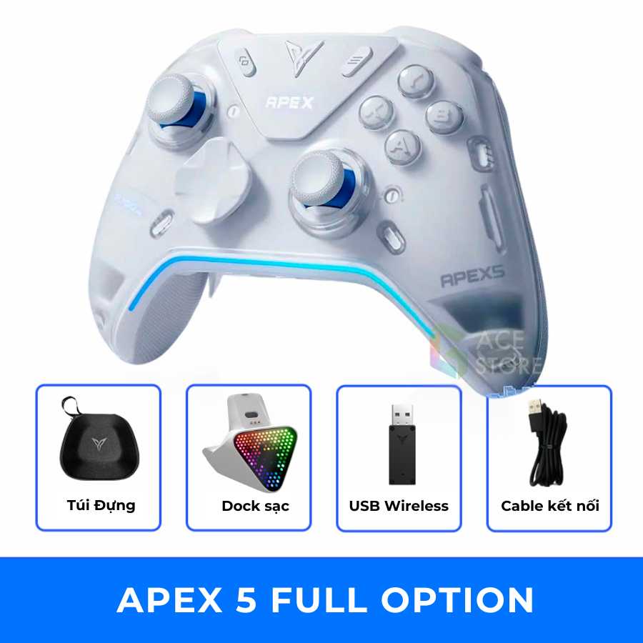 Flydigi Apex 5 EVA | Tay Cầm Chơi Game Kết Nối Nearlink 2000hz - BH 12 Tháng