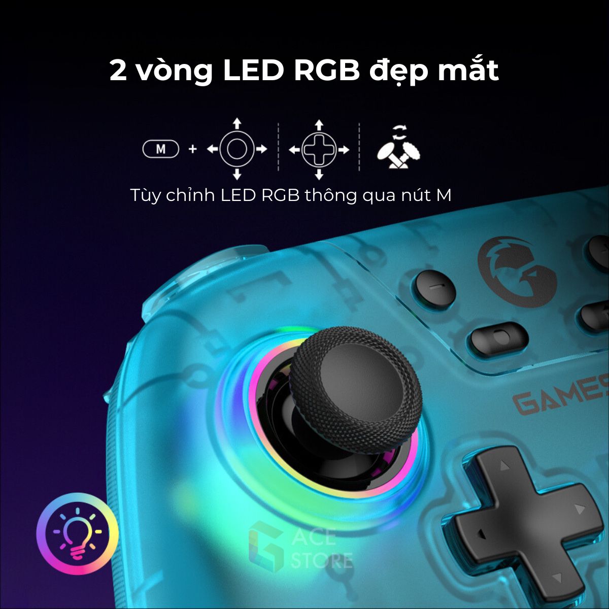 GameSir Nova HD Rumble - Tay cầm chơi game đa nền tảng với công nghệ vượt trội | Nitendo, PC, Steam, Mobile