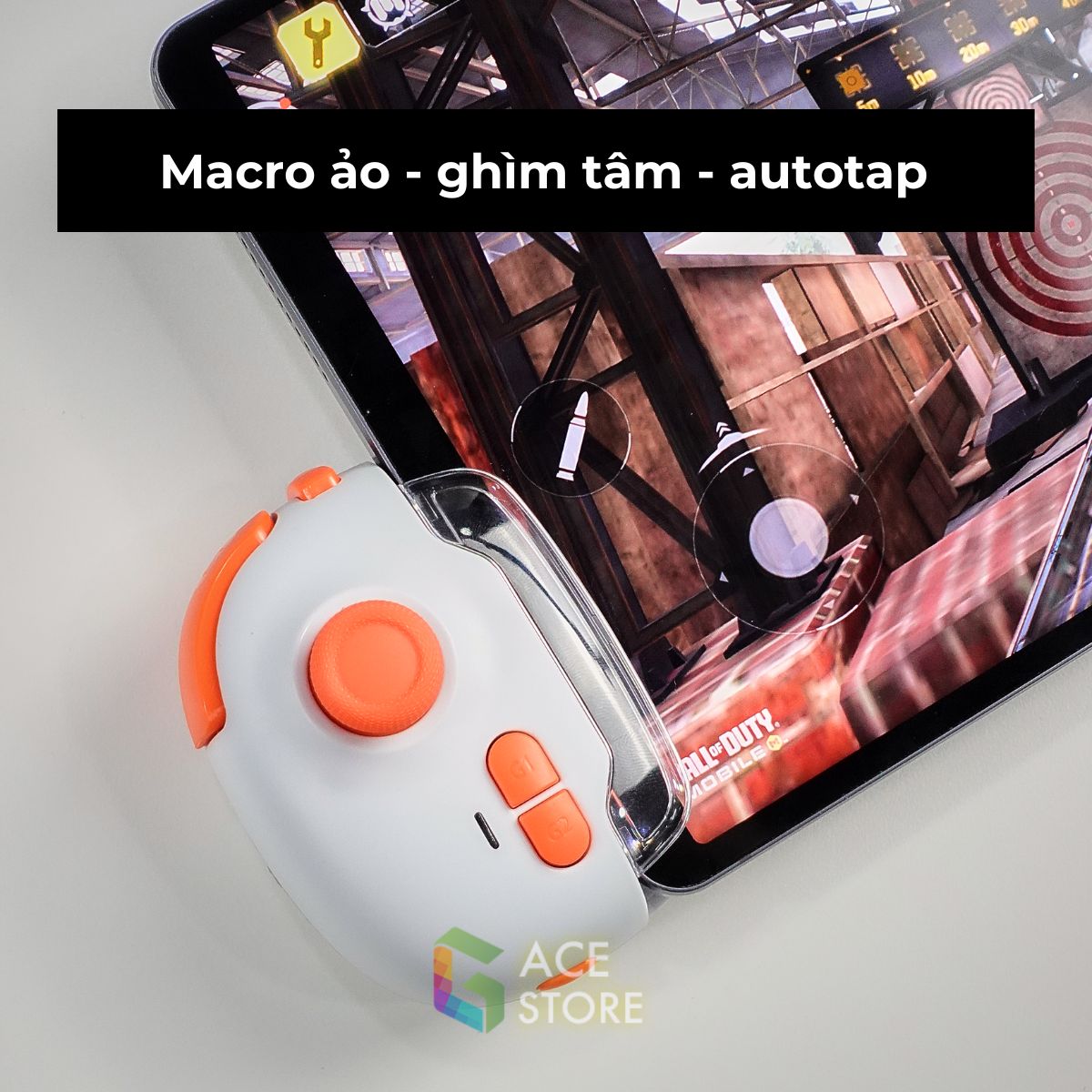 GACE Gaming MB03 - Tay cầm chơi game mobile hỗ trợ ghìm tâm, Marco, Autotap