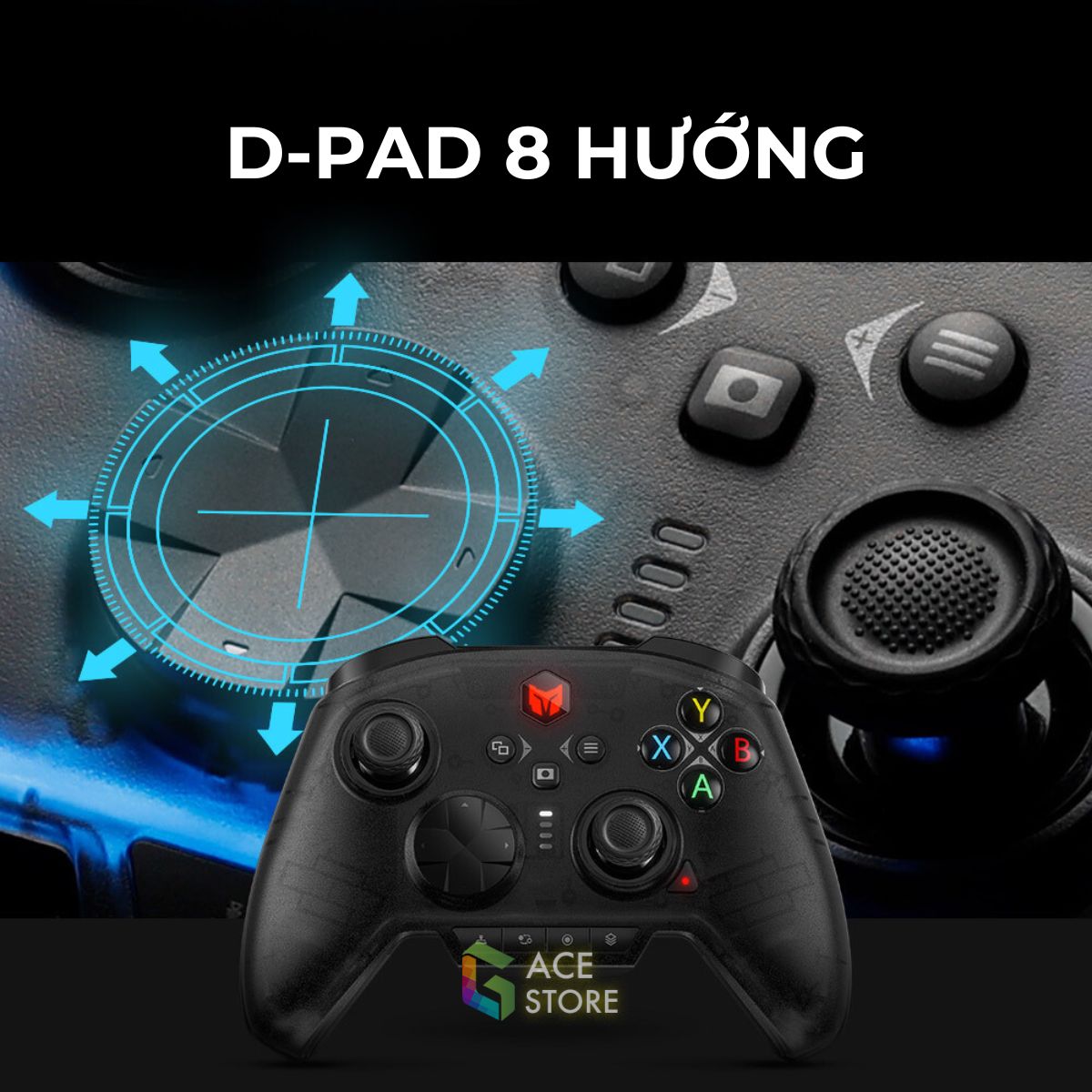 Tay Cầm Chơi Game BigBig Won Rainbow 2 Pro | LED RGB | Tay Cầm Không Dây 2.4G | Máy Chơi Game Đa Nền Tảng | Tay Cầm BigBig Won