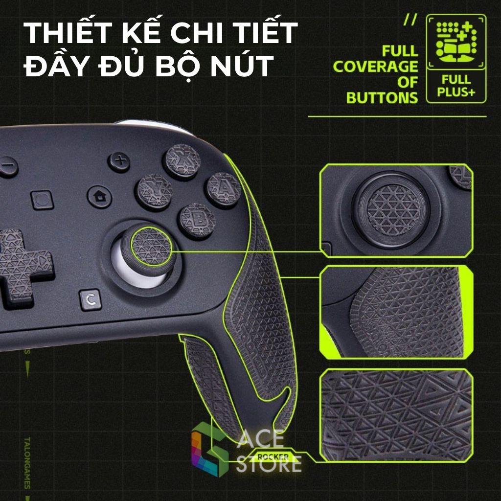 Grip Tape Pro Controller 2 – Miếng Dán 3M Chống Trượt Full Bộ | Talon Games