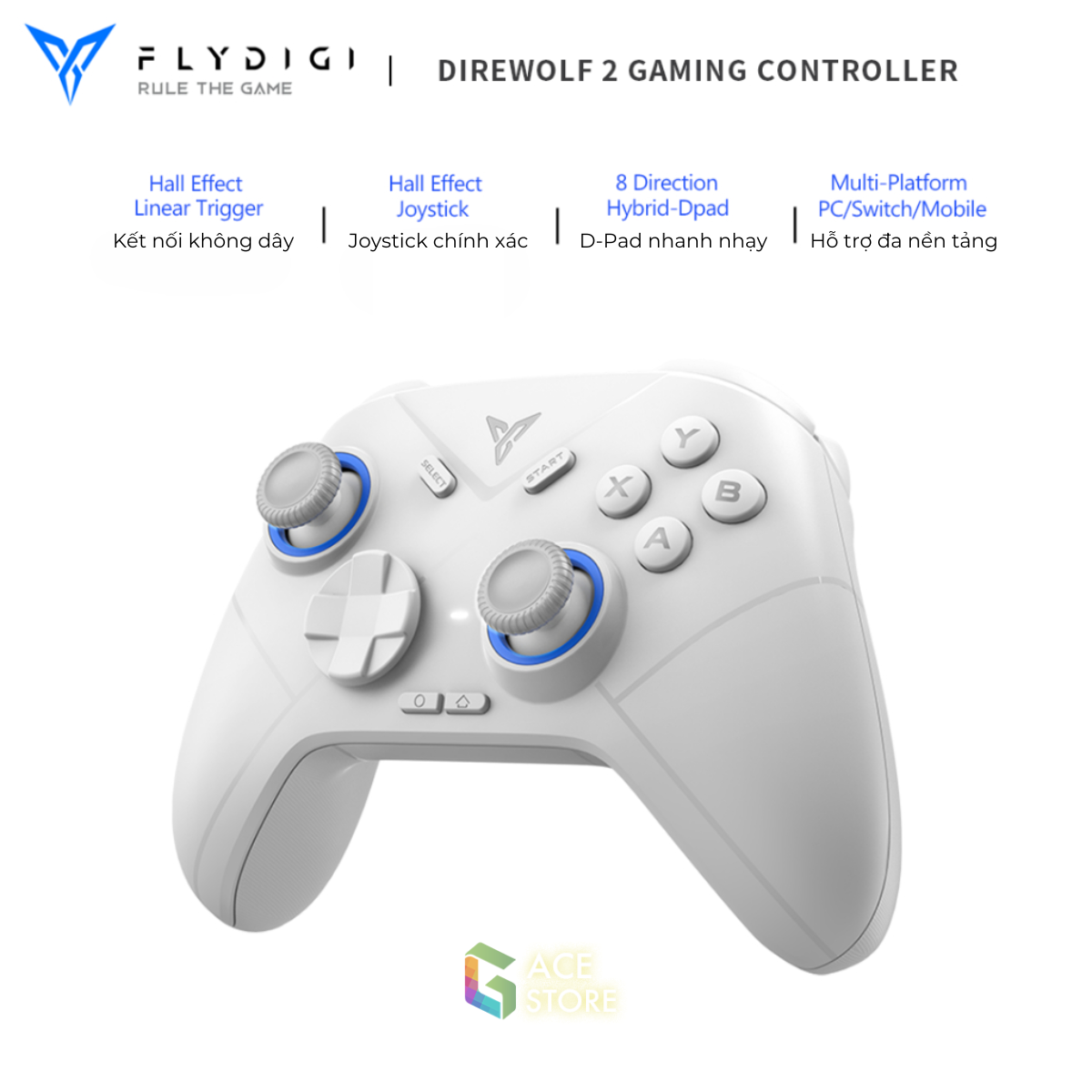 Flydigi Direwolf 2 | Tay cầm chơi game Wireless hỗ trợ đa nền tảng PC/Switch/Mobile