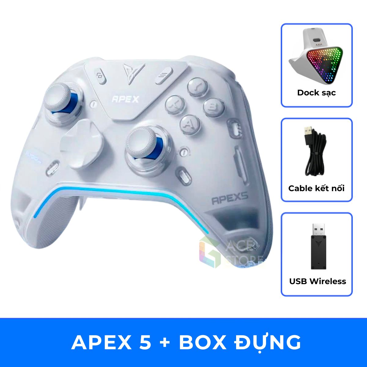 Flydigi Apex 5 Elite - Tay Cầm Chơi Game Cho PC / Mobile / Nintendo Switch