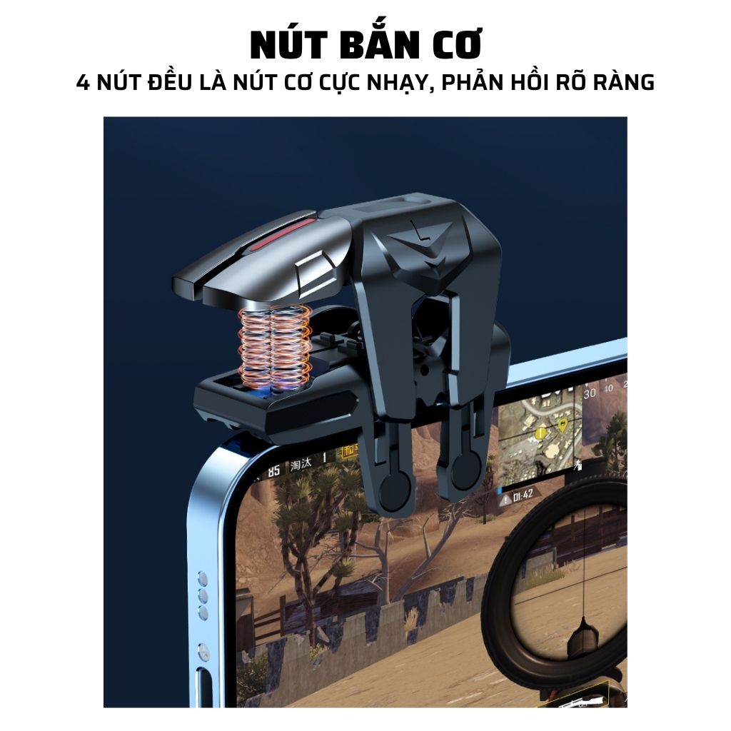 G21 | Nút bắn chơi game bằng 6 ngón chơi PUBG Mobile, Freefire, Call of Duty