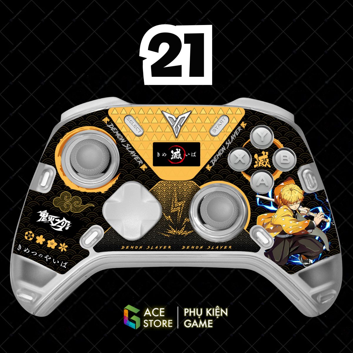 Miếng Dán Decal Cao Cấp Cho Flydigi Apex 5 Elite – EVA-01, EVA-02, MiKu, Wuchang, Demon Slayer, Zenless Zone Zero