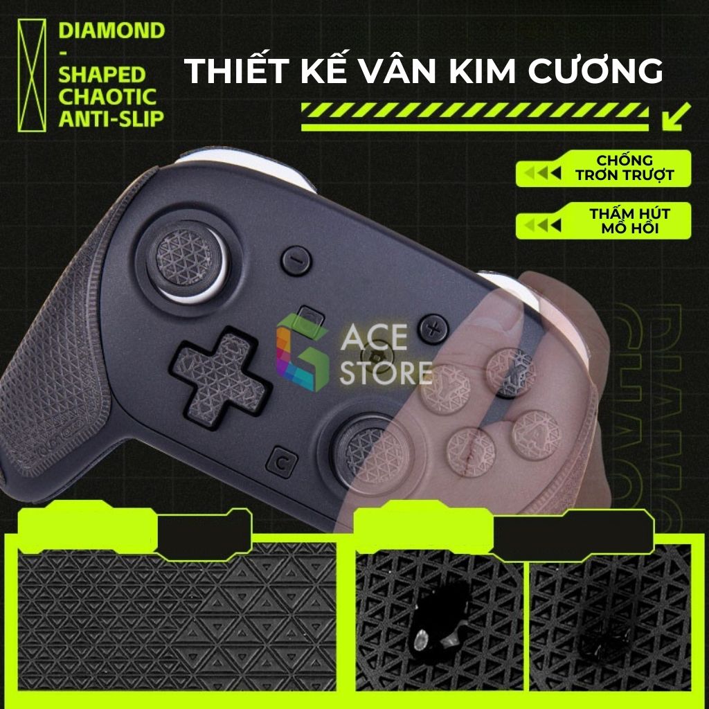 Grip Tape Pro Controller 2 – Miếng Dán 3M Chống Trượt Full Bộ | Talon Games