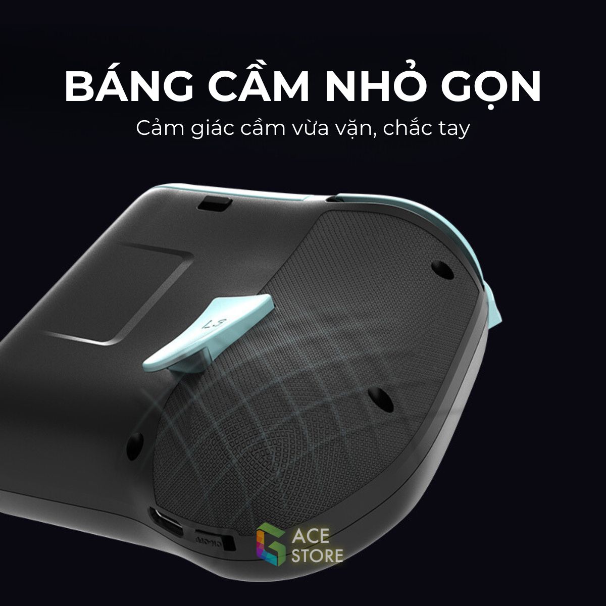 Tay Cầm Chơi Game Rawm F2 - Độ Trễ Thấp, Joystick Nhạy, Hỗ Trợ Autotap | Tay Cầm Tương Thích Điện Thoại & Máy Tính Bảng